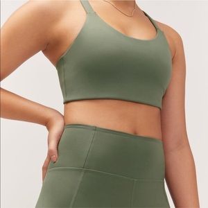 Girlfriend Collective Lou Bra “Thyme” Medium